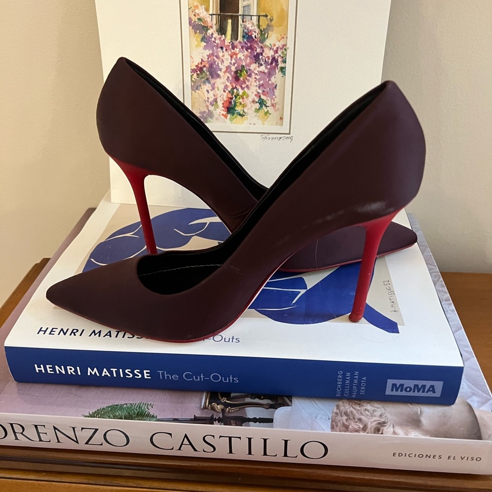 Zara Red/ Maroon stiletto heels size 6